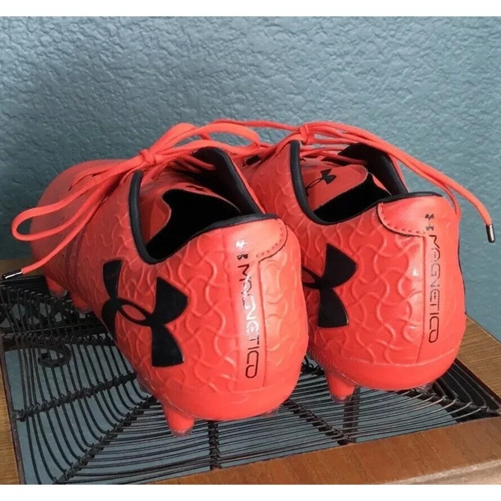Under Armour Men's Magnetico Pro Frim Ground Soccer Cleat, Red, Size 13, NEW NWT